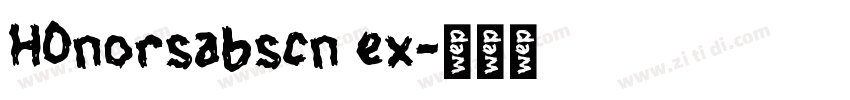 HOnorsabscn ex字体转换